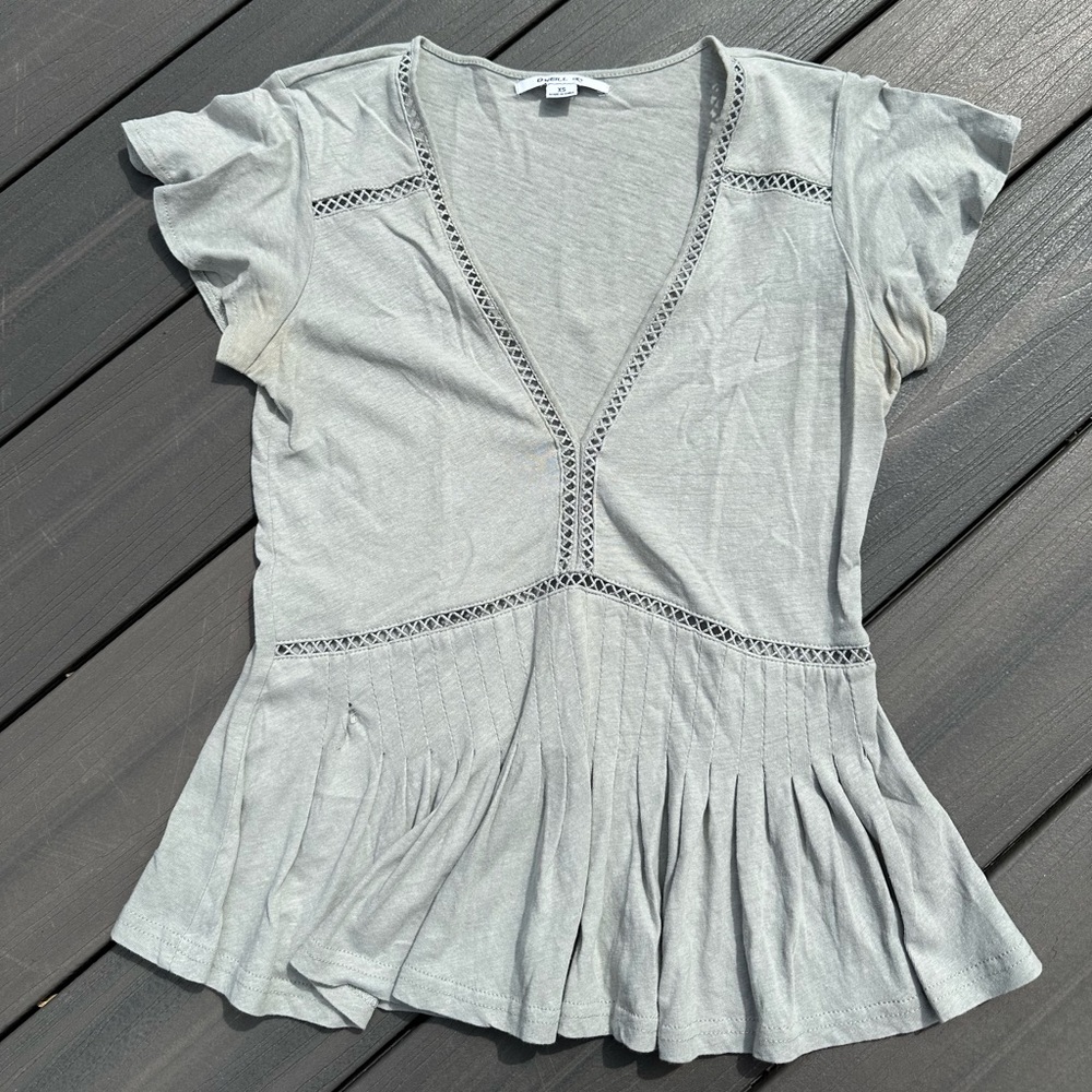 Elegant Gray Women's Top